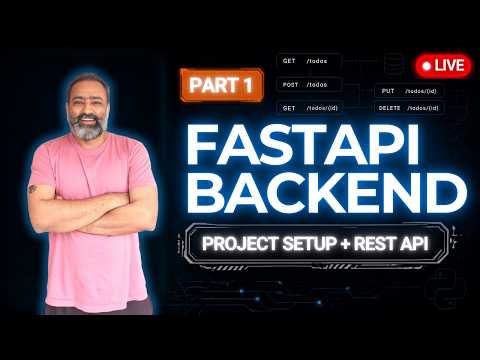 Building a FastAPI Backend from Scratch LIVE | Part 1: Project Setup & REST API