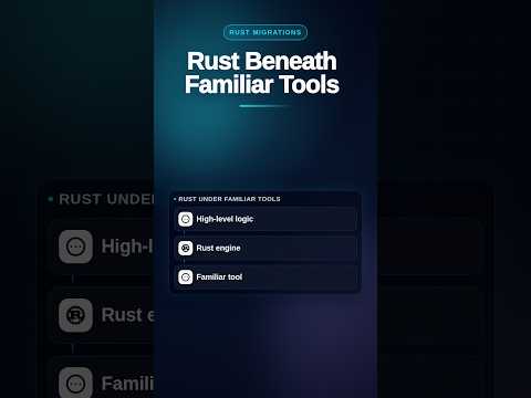 Why Familiar Developer Tools Are Moving to Rust #Rust #SoftwareEngineering #DeveloperTools